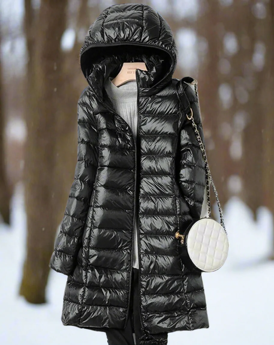 Rosie Hooded Puffer Jacket | Relaxed Fit Thigh-Length Jacket - Image 5