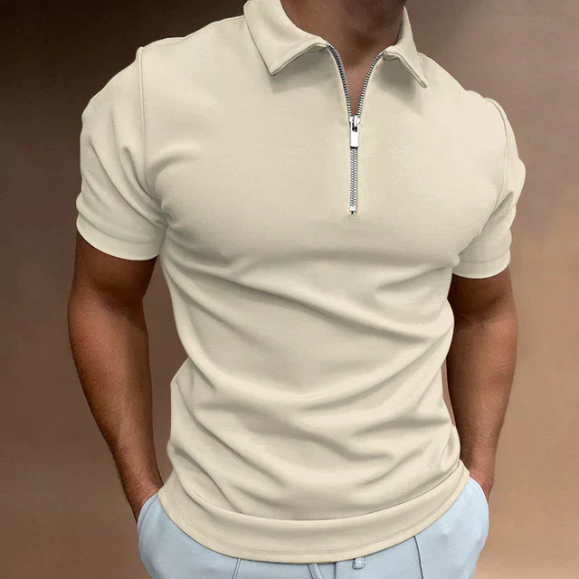 Ruben Polo | Men's Casual Zippered Polo Shirt - Image 5