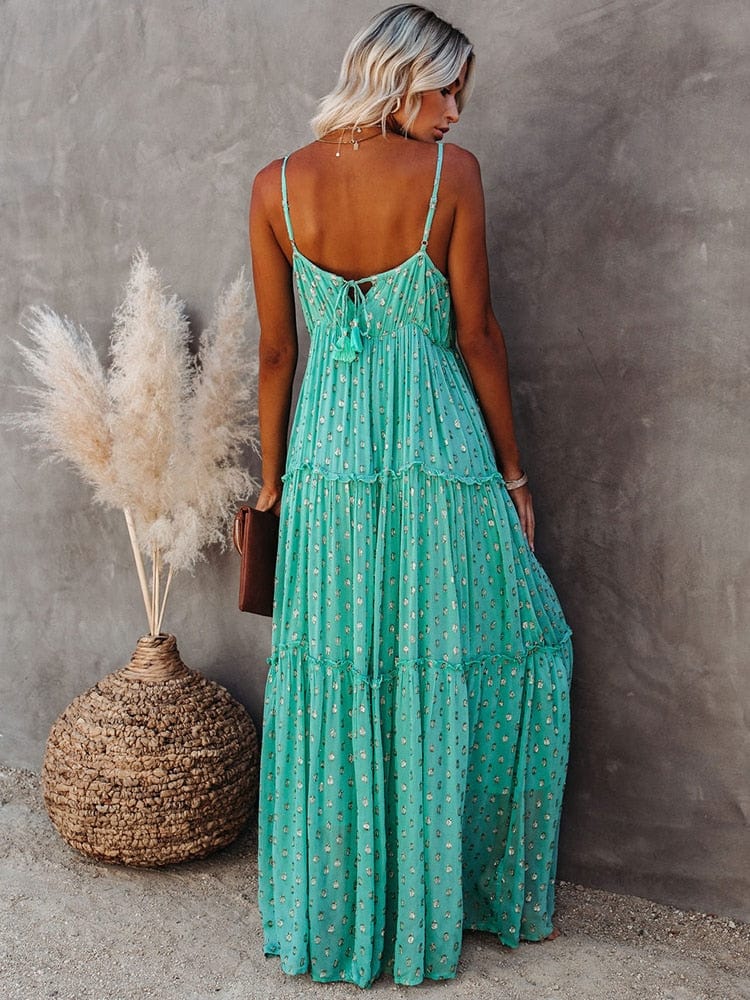 Sabrine Dress | Maxi Dress Soft Breathable Fabric - Image 3