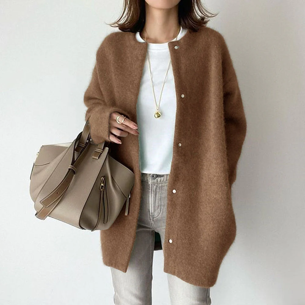 Sasha Cardigan | Women’s Wool Knit Long Sleeve Cardigan