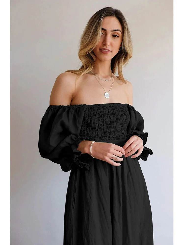 Saskia Elegant Boho Midi Dress | Versatile & Flowy Design - Image 2