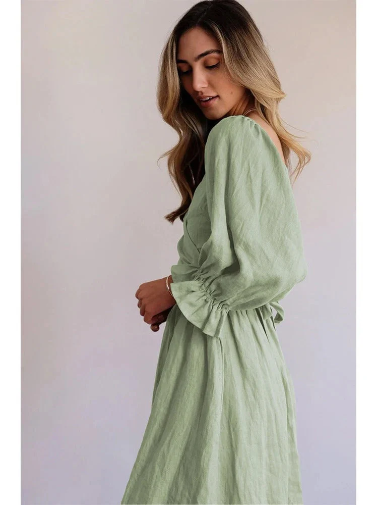 Saskia Elegant Boho Midi Dress | Versatile & Flowy Design - Image 6