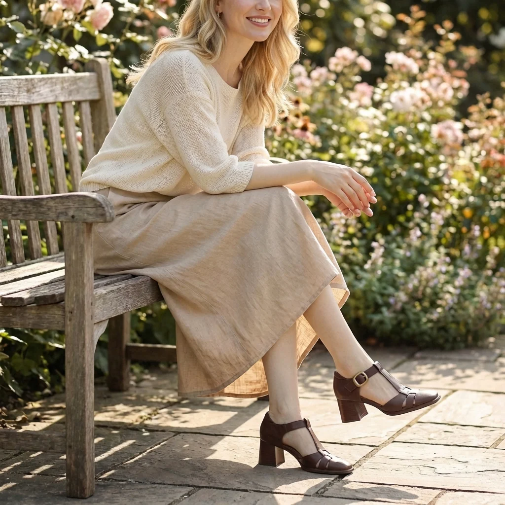 Sienna Block Heel Sandals | Square Toe Caged Front Sandals - Image 2