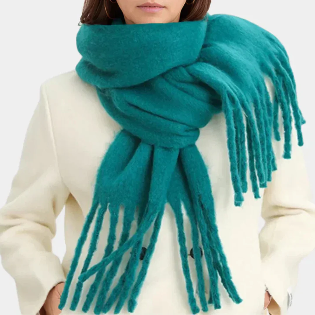 Sienna Oversized Scarf | Fringed Long Scarf - Image 2