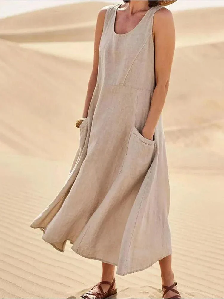 Sonia Dress | Lightweight Cotton-Linen Summer Dress - Image 2