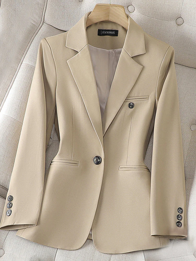 Sophia Tailored Fit Blazer | Notched Lapel Long Sleeve Blazer - Image 3