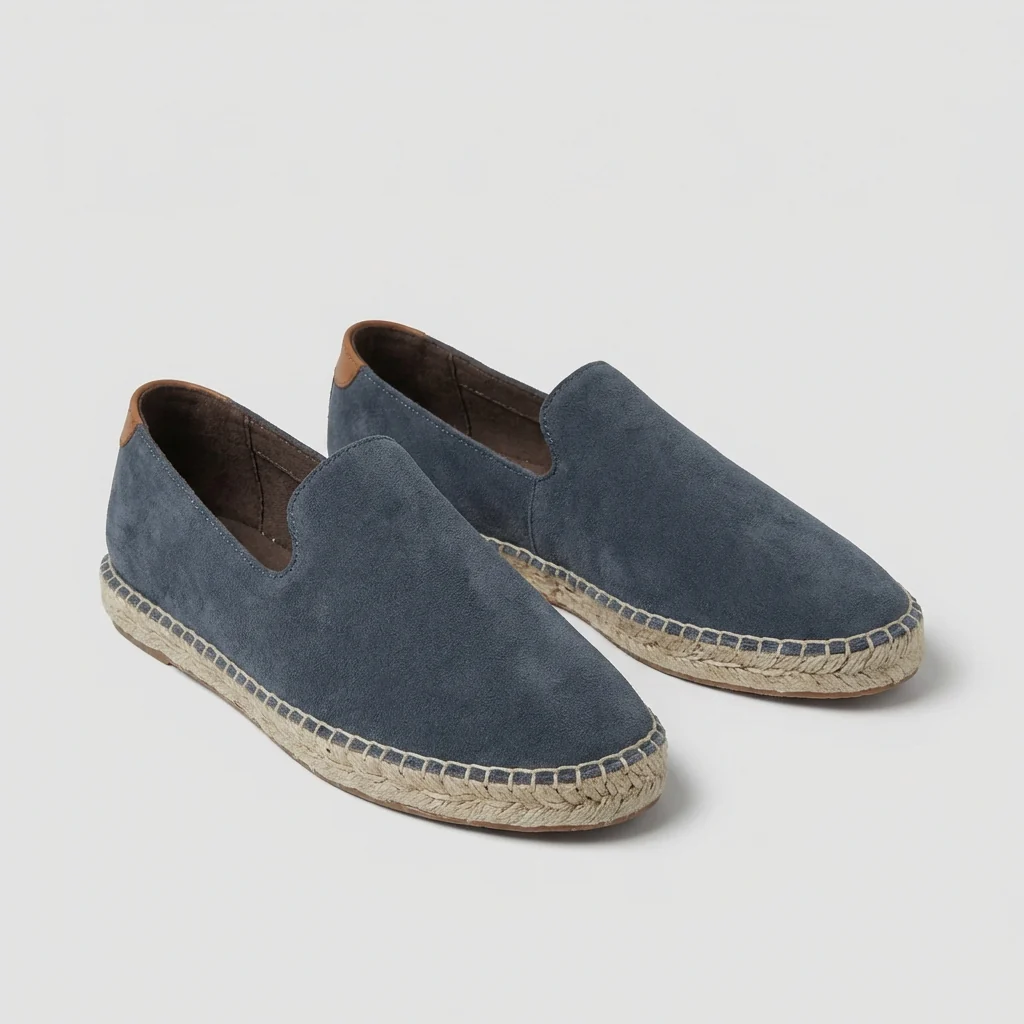 Teddy Relaxed Fit Slip-On Espadrilles | Jute Trim Contrast Heel Espadrilles - Image 5