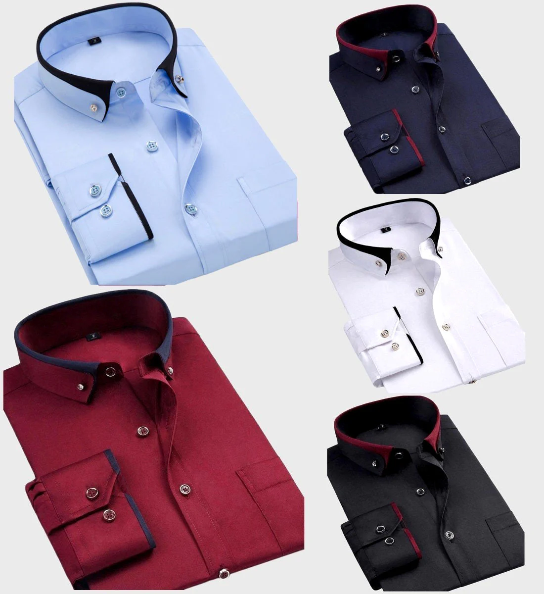 Theodore Dress Shirt | Point Collar Chest Pocket Shirt - Image 6