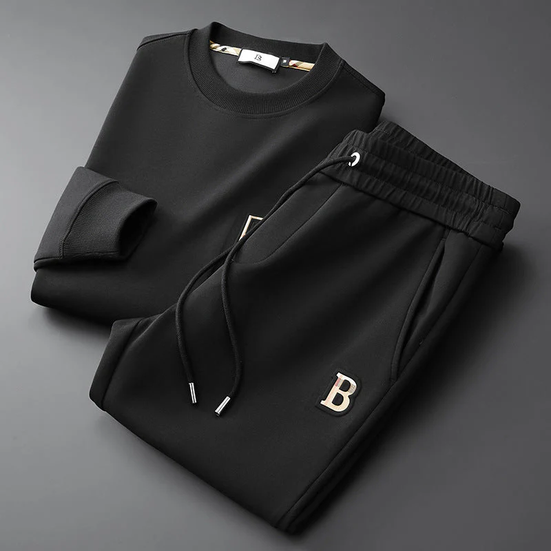 Theodore Relaxed Fit Sweatshirt And Joggers Two-Piece Set | Embroidered Casual Tracksuit - Image 3