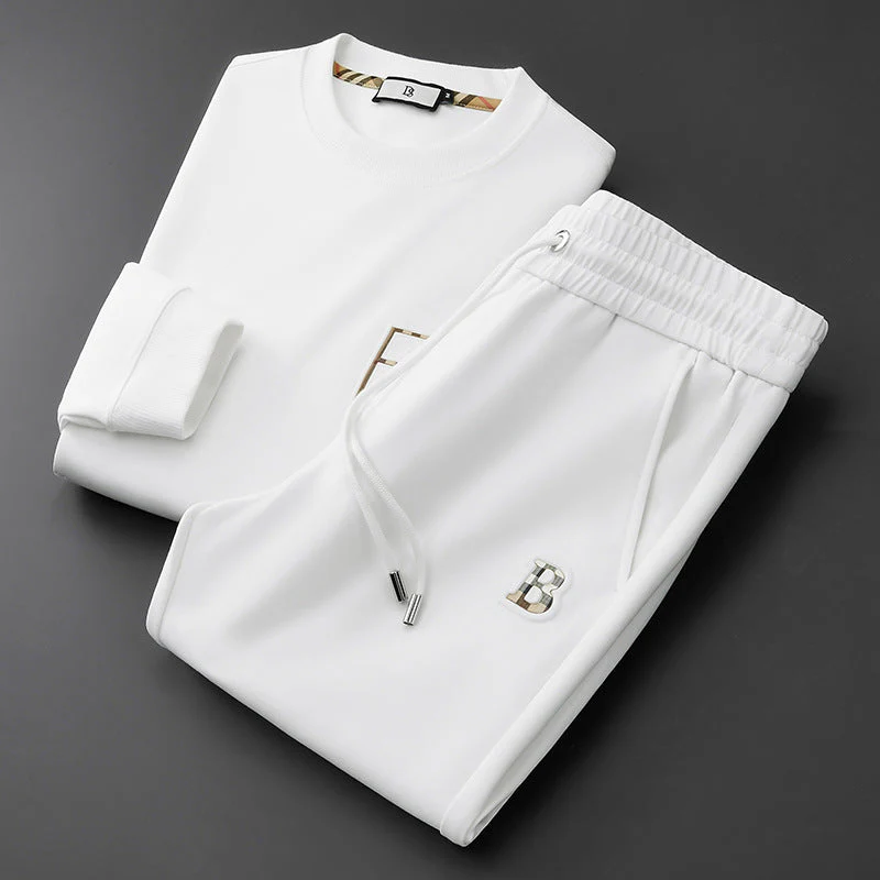 Theodore Relaxed Fit Sweatshirt And Joggers Two-Piece Set | Embroidered Casual Tracksuit - Image 4