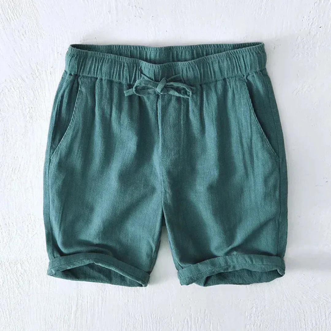 Thomas Relaxed Fit Drawstring Shorts | Elasticated Waistband Side Pockets Shorts - Image 4