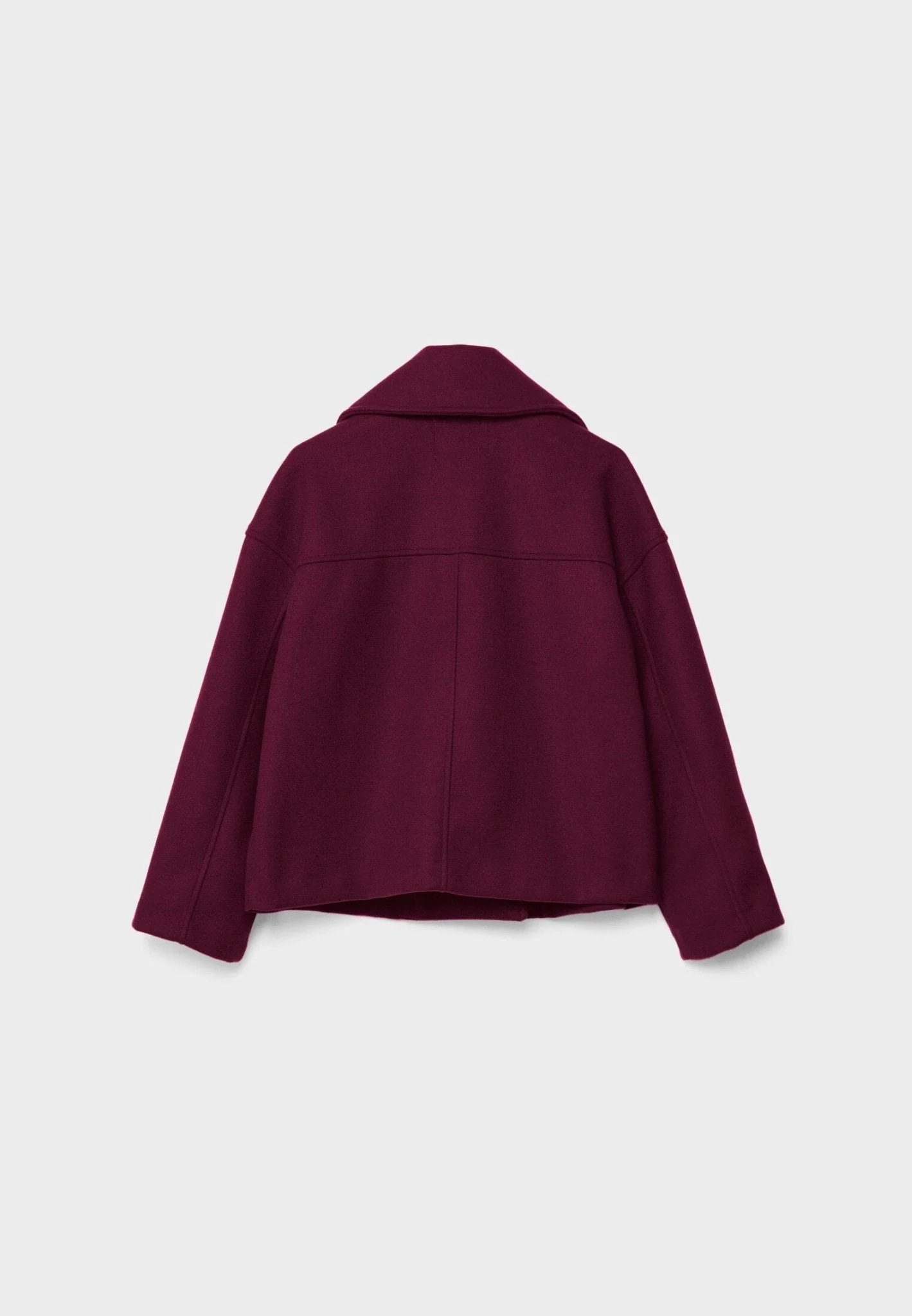 Viola Cropped Double-Breasted Jacket | Collared Relaxed Fit Jacket - Image 13