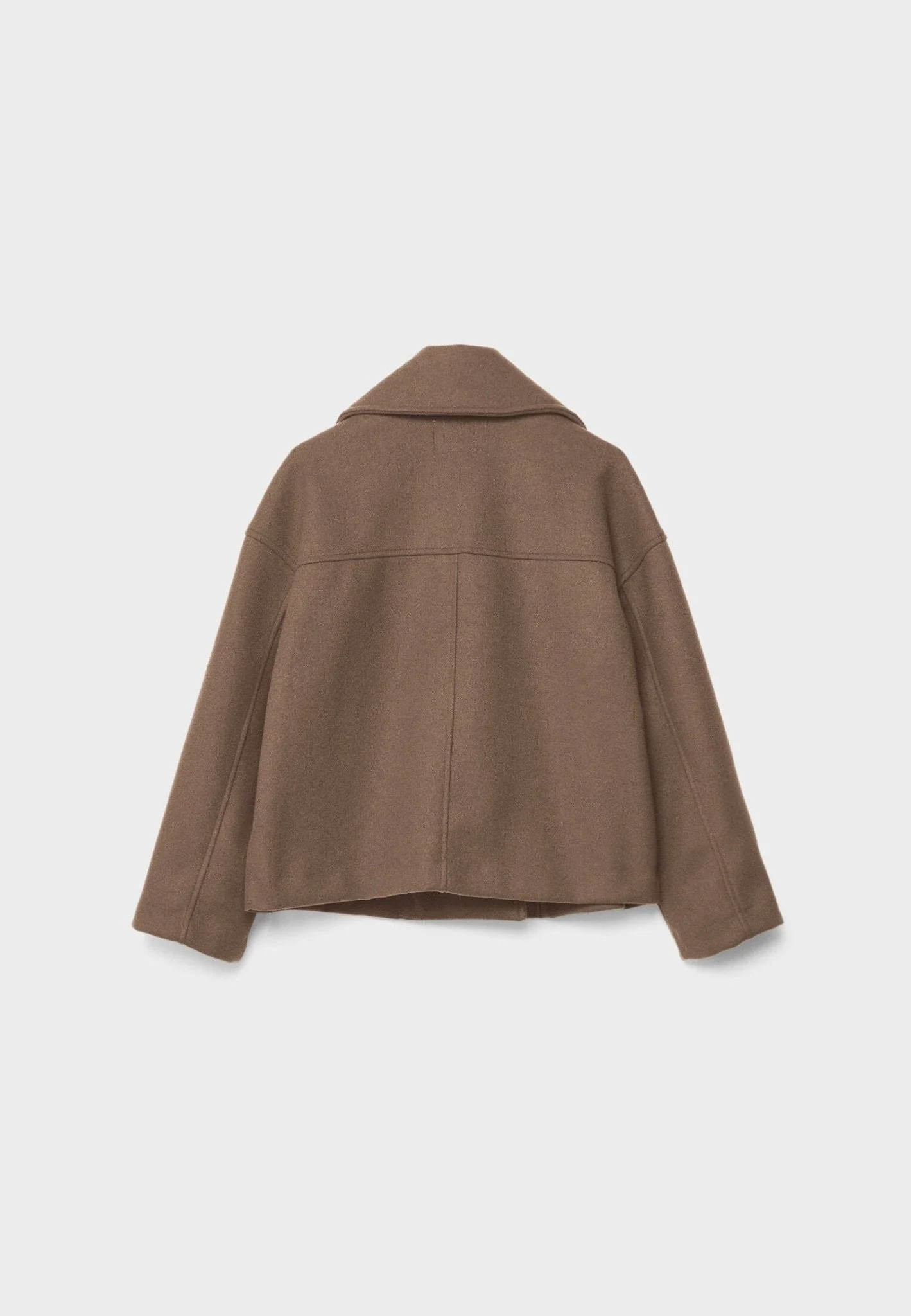 Viola Cropped Double-Breasted Jacket | Collared Relaxed Fit Jacket - Image 15