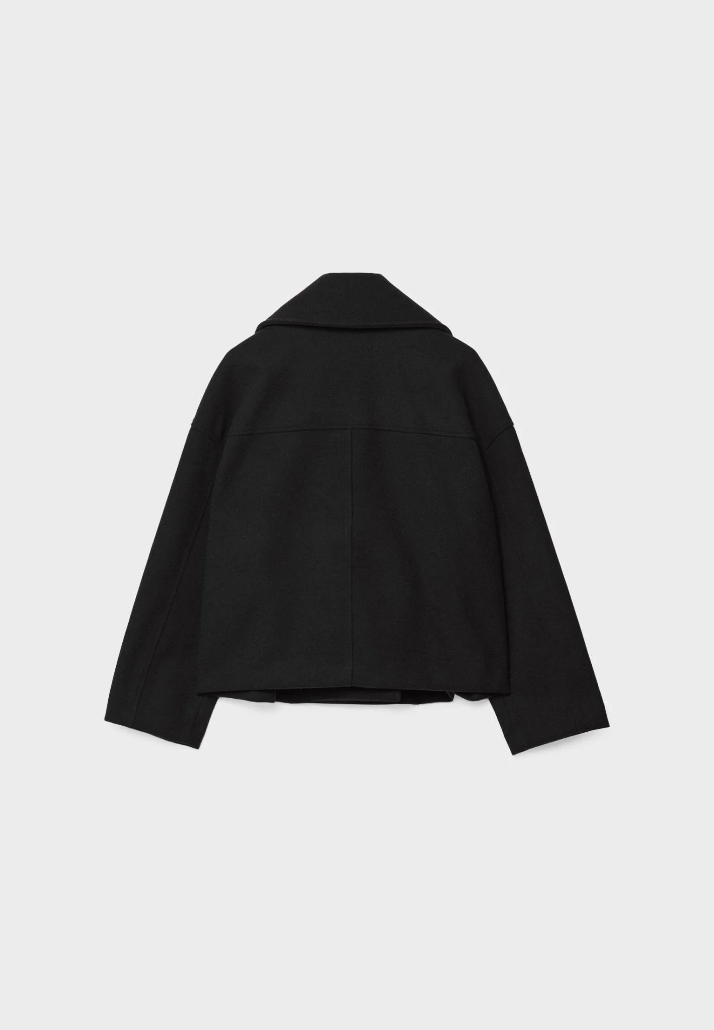 Viola Cropped Double-Breasted Jacket | Collared Relaxed Fit Jacket - Image 5