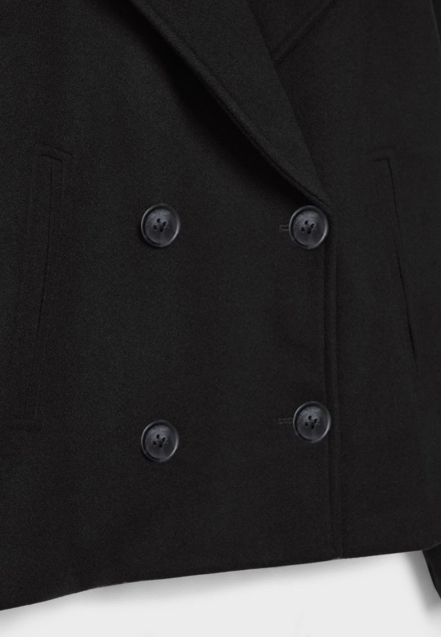 Viola Cropped Double-Breasted Jacket | Collared Relaxed Fit Jacket - Image 6