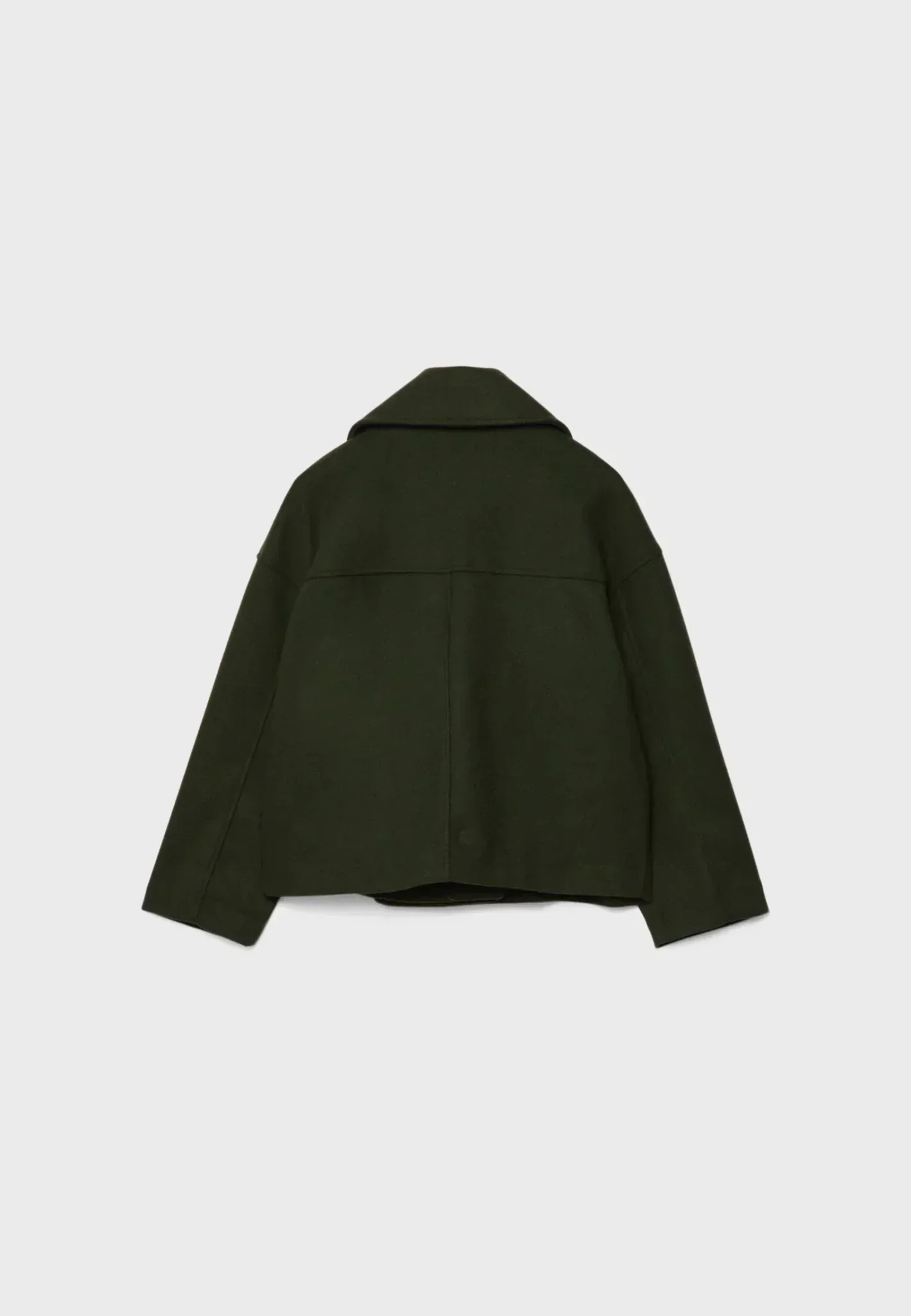 Viola Cropped Double-Breasted Jacket | Collared Relaxed Fit Jacket - Image 8