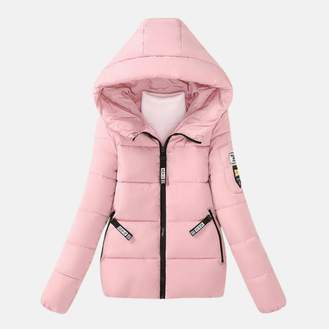 Women’s Quilted Coat – Relaxed Fit – Hooded – Zipper Front – Padded Insulated Warmth - Image 2