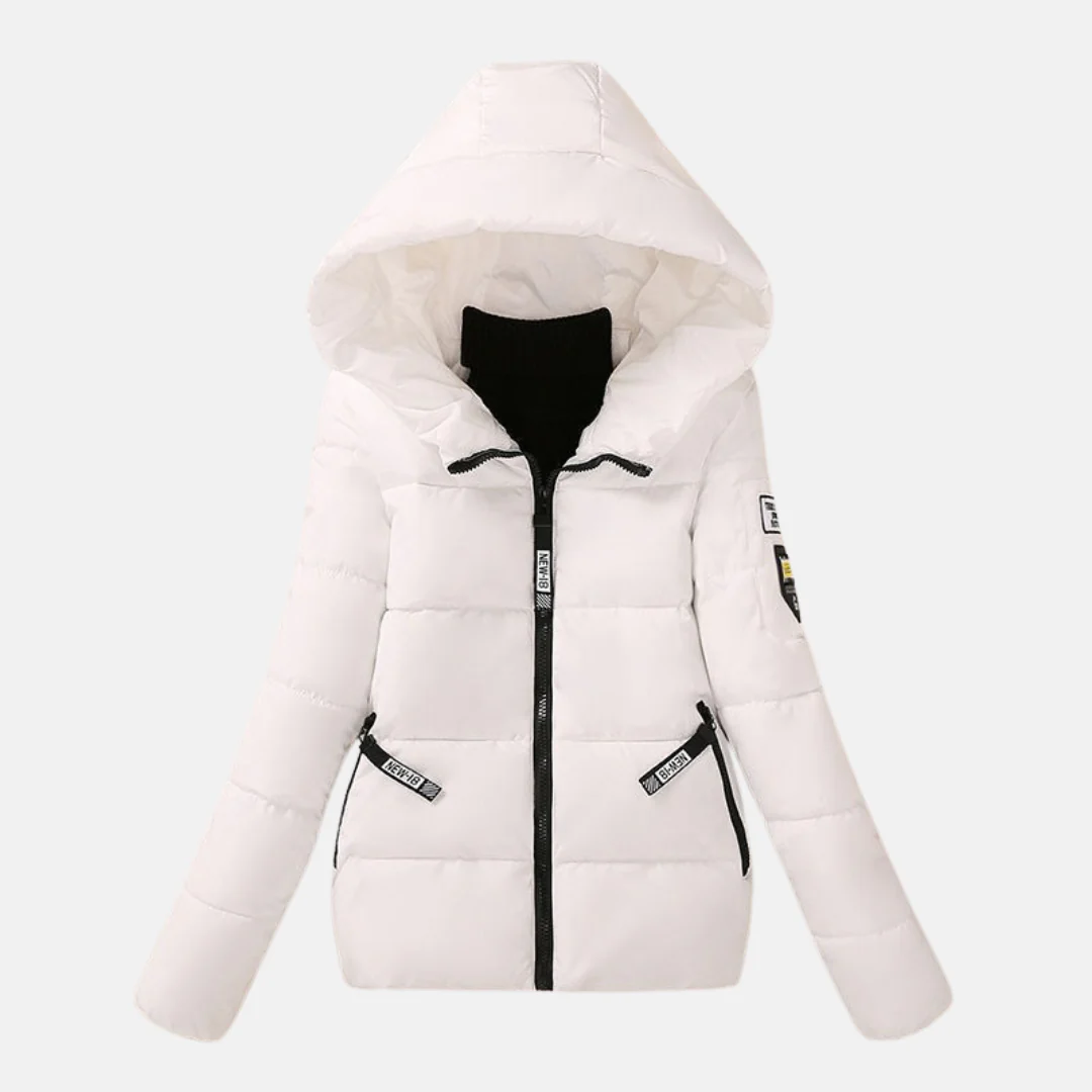 Women’s Quilted Coat – Relaxed Fit – Hooded – Zipper Front – Padded Insulated Warmth - Image 5